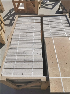 Classic Travertine French Pattern Set Tiles