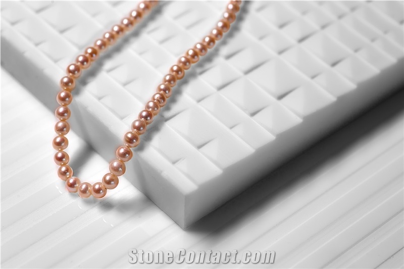 White Stoneglass Crystallized Stone Slabs
