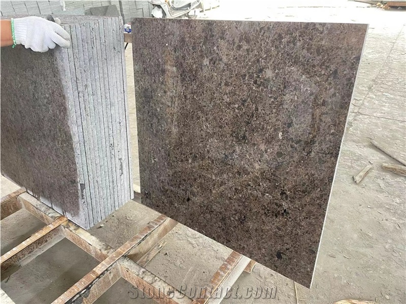 Good Quality Labrador Antique Polished Granite Slabs