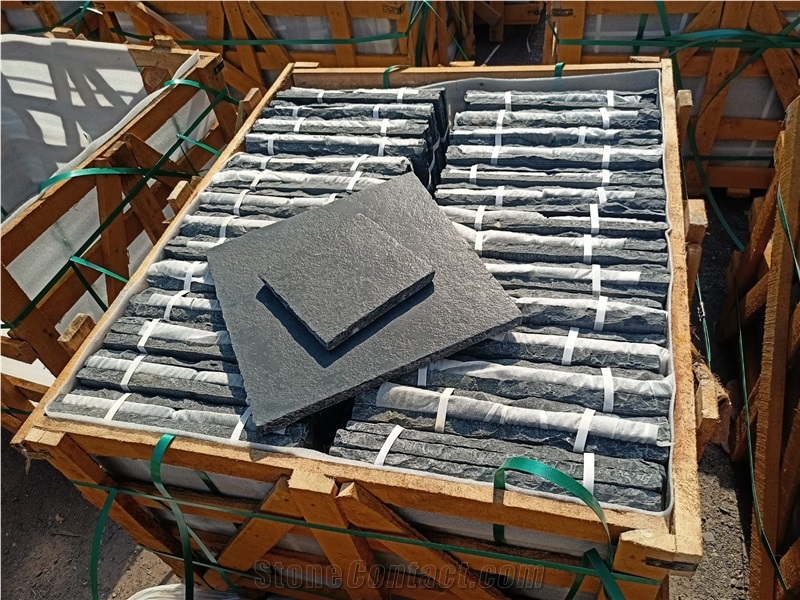 Black Basalt With Honed Finish  Floor Tile
