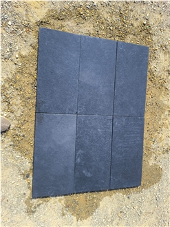 Black Bluestone Sandblasted Floor Tile