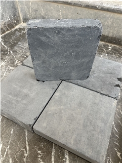 Bluestone Tumbled With Grey And Green Paving Tiles