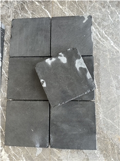 Bluestone Tumbled With Grey And Green Paving Tiles