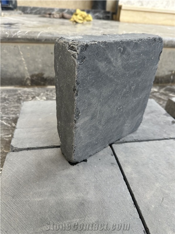 Bluestone Tumbled With Grey And Green Paving Tiles
