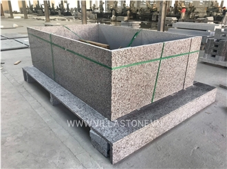 Grey  And  Black Granite  Tombstone