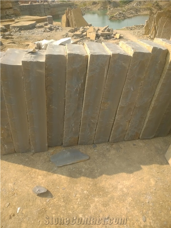 Yellow - Milky Cream Sandstone Pattern Tiles