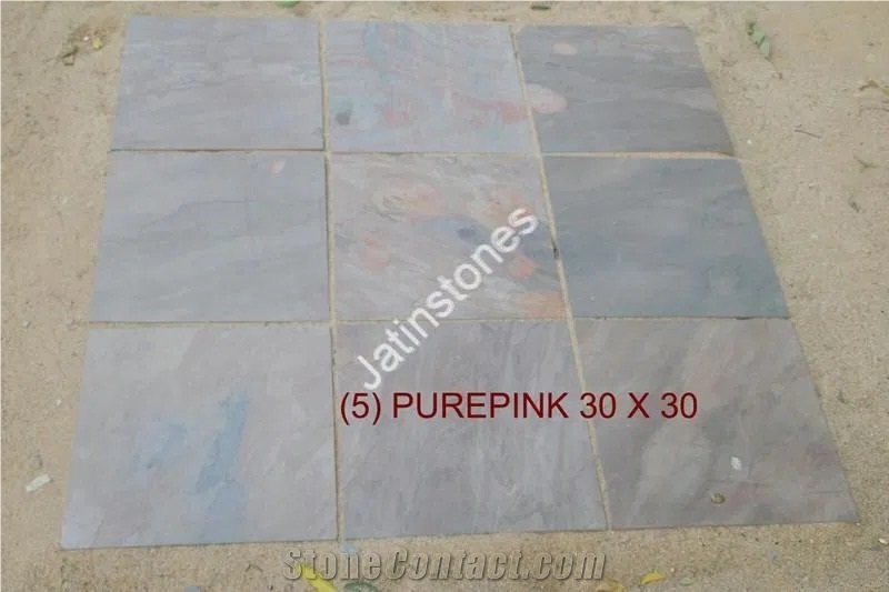 Natural Pink Slate Tiles