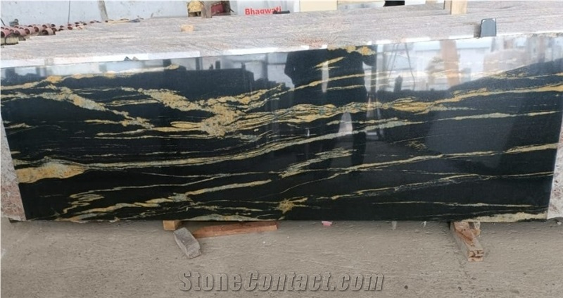 Titanium Gold Granite Slab & Tiles