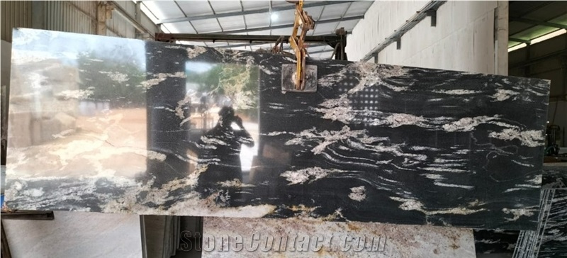 Titanium Gold Granite Slab & Tiles