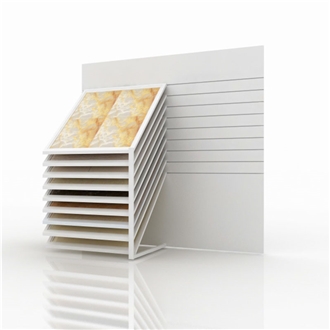 Horizontal Sliding Display Rack For Tile, Hardwood