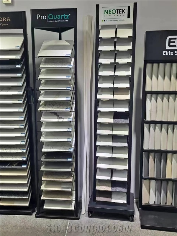 Stone Display Tower Rack For Quartz Marble Granite Sample