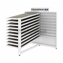 Timber Ceramic Tile Stone Sample Sliding Rack