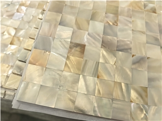 Seamless Square Shell Mosaic Tiles