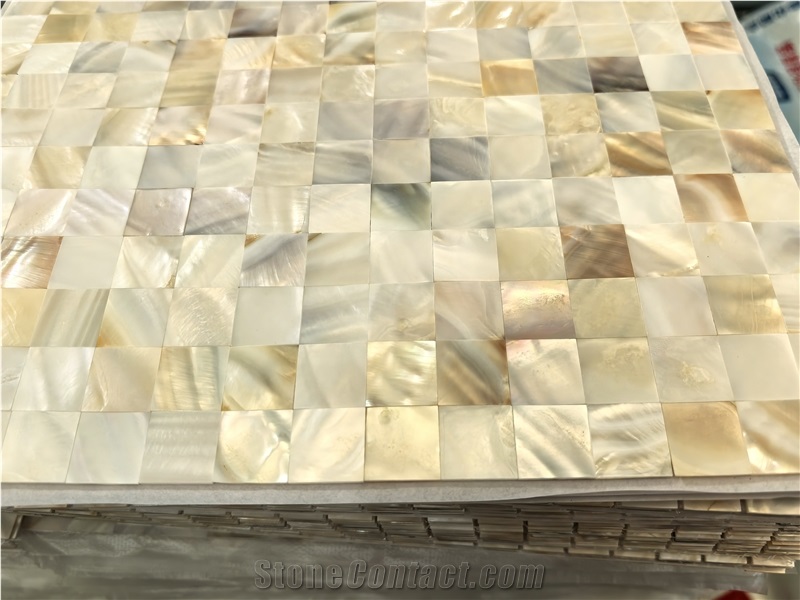 Seamless Square Shell Mosaic Tiles