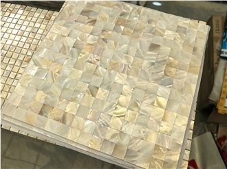 Seamless Square Shell Mosaic Tiles