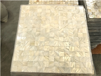 Seamless Square Shell Mosaic Tiles