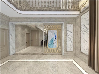 YDSTONE Gray Northern Lights Marble Slab Wall Tiles