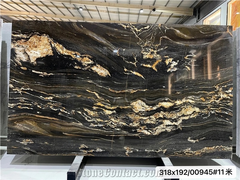 ES Black Fusion Granite Slabs