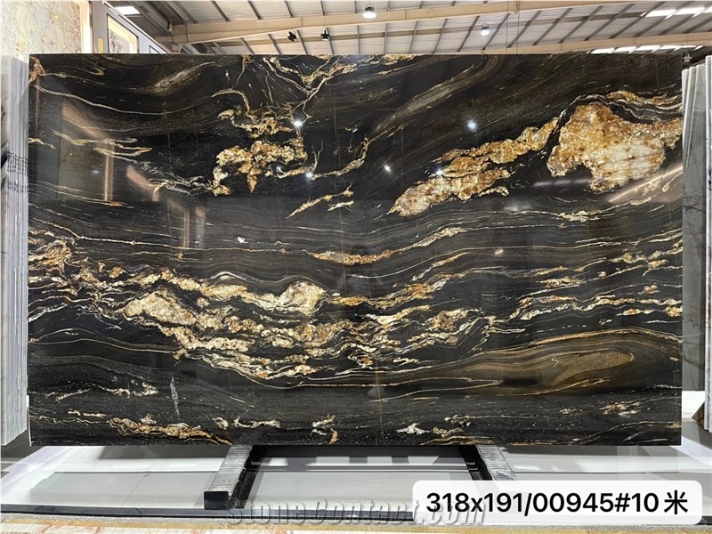 ES Black Fusion Granite Slabs