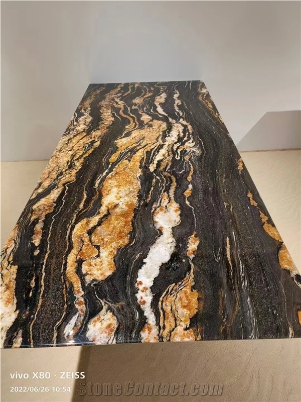 ES Black Fusion Granite Slabs