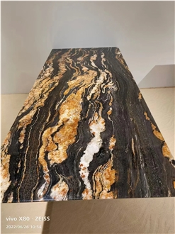 ES Black Fusion Granite Slabs