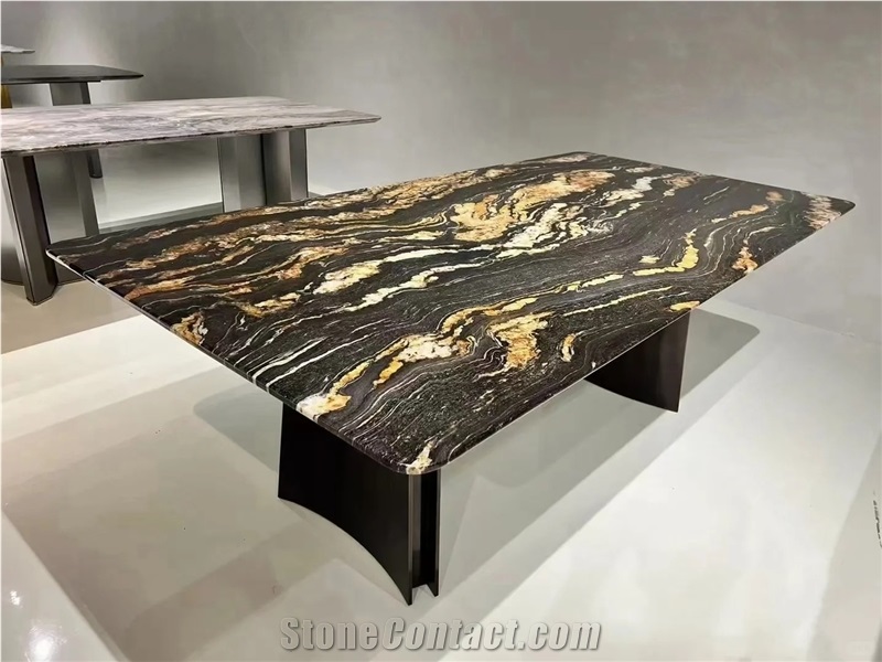 ES Black Fusion Granite Slabs
