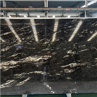 ES Nice Style Luxious Cosmic Black Granite Slabs