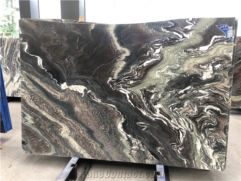 Italy Multicolor Violet Butterfly Marble  Slabs