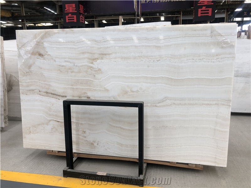 Turkey White Vanilla Onyx Slabs