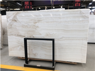 Turkey White Vanilla Onyx Slabs