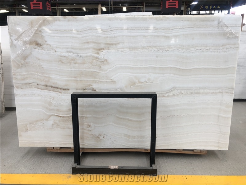 Turkey White Vanilla Onyx Slabs