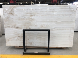 Turkey White Vanilla Onyx Slabs