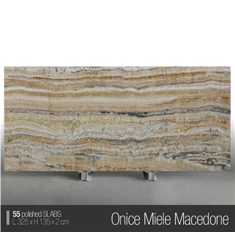 Onice Miele Macedone Polished Slabs