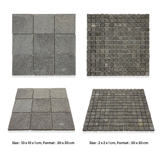 Bali Black Volcanic Lava Stone Tiles