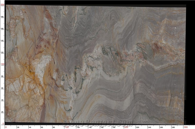 Aquarella Macauba Quartzite Slab