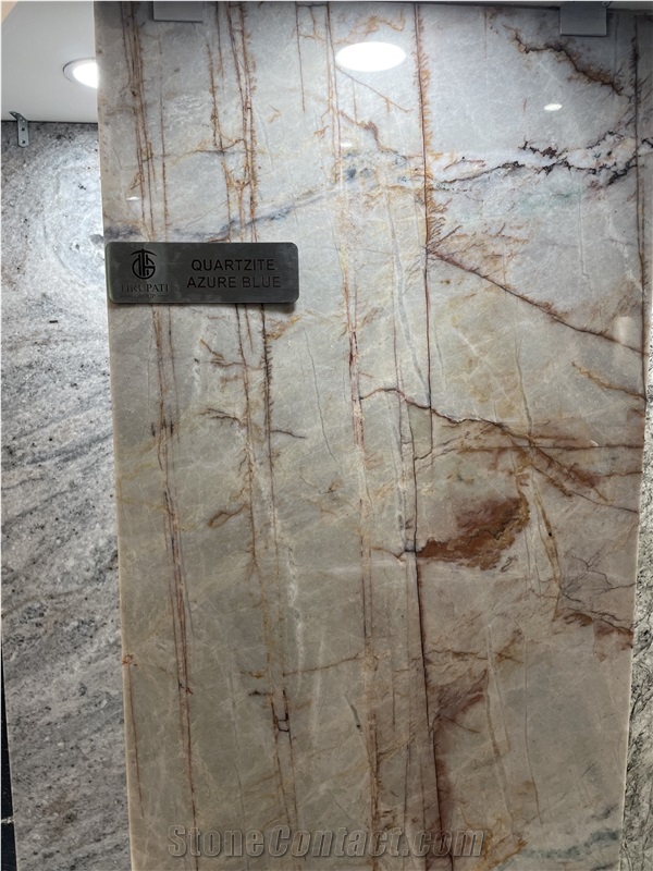Azure Blue Quartzite Slab