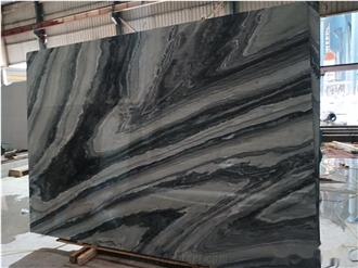 Cipollino Nero Marble Slab