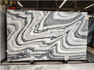 Cipollino Nero Marble Slab