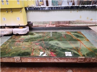 Dark Green Onyx Slab