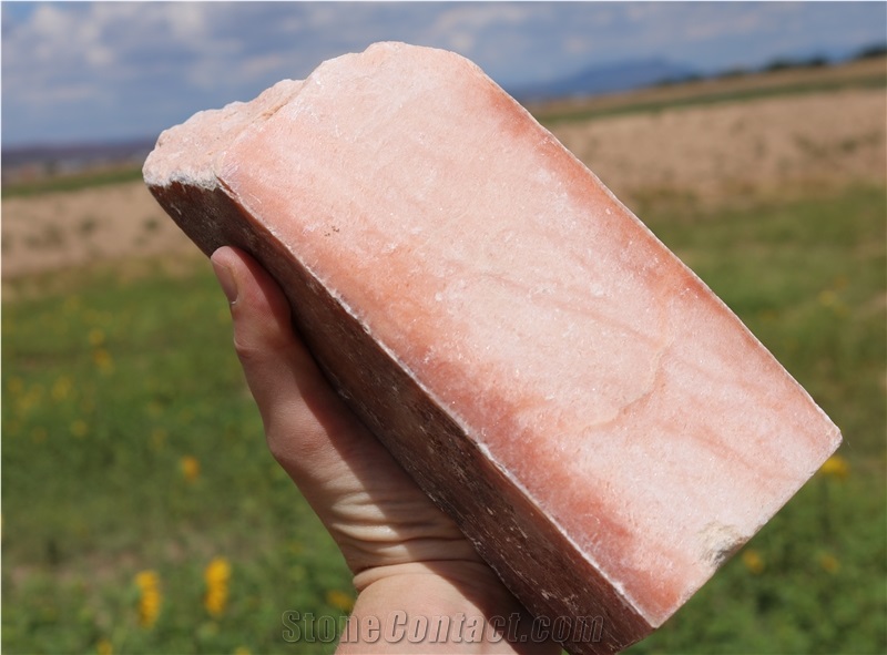 Pink Salmon Alabaster Boulders
