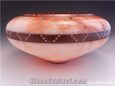 Pink Salmon Alabaster Boulders