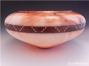 Pink Salmon Alabaster Boulders