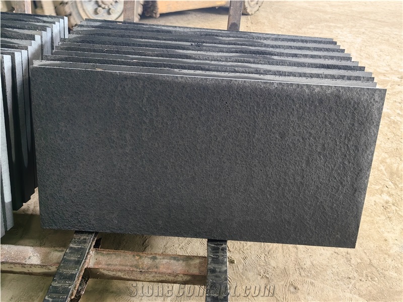 Black Basalt Tiles Flamed Finished Stone