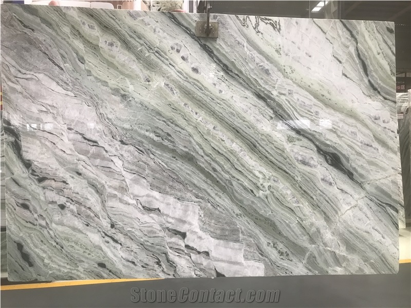 Jade Clouds Marble Slabs, Wall Tiles