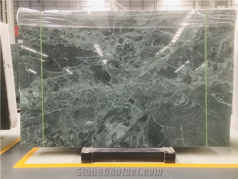Super Hot Green Marbles, Polished Slabs Tiles