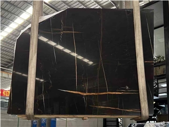 Competitive Price Laurent Black  Marble Slabs