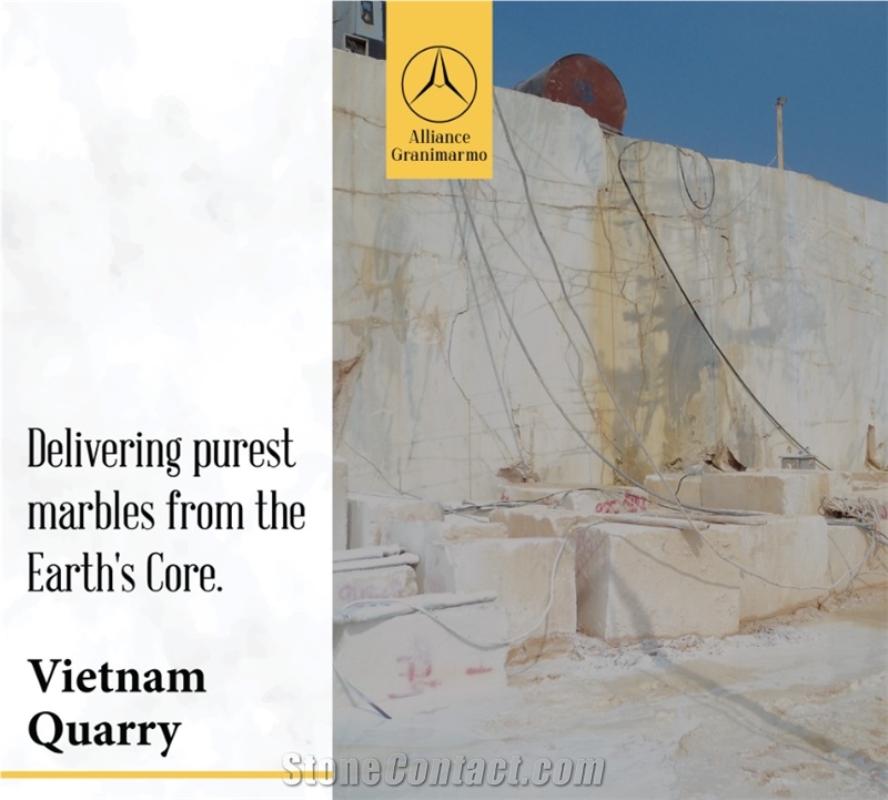 Ice Cube Marble - White Polar Marble Quarry