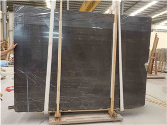 Iran New Polished Pietra Grey Marble Slab Pattern