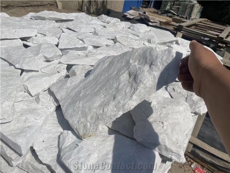 Marble Split Wall Stone,White Loose Stone For Wall