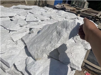 Marble Split Wall Stone,White Loose Stone For Wall